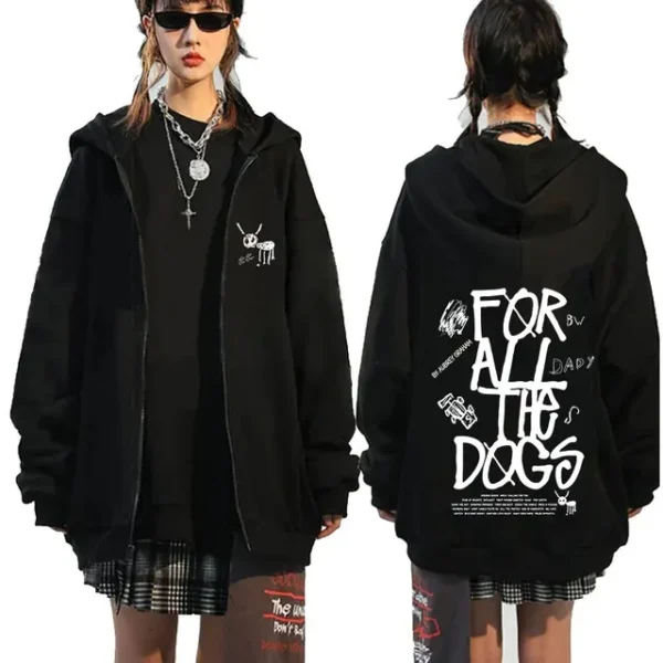 Drake for All The Dogs Music Album Zipper Hoodies