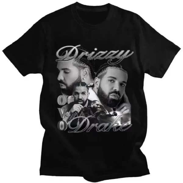 Drizzy Drake Print Men Women Cotton Oversized T-shirt