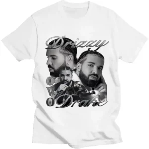 Drizzy Drake Print Men Women Cotton Oversized T-shirt