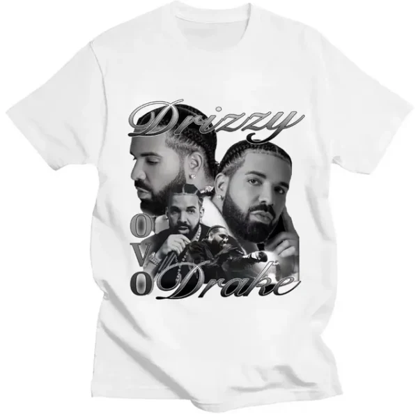 Drizzy Drake Print Men Women Cotton Oversized T-shirt