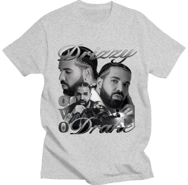 Drizzy Drake Print Men Women Cotton Oversized T-shirt