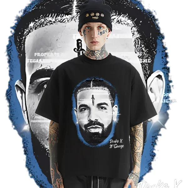 Drake Rap Style Oversized Loose T-Shirt